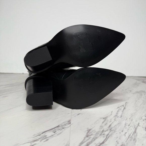 Steve Madden Ranger Black Pointed Toe Western Tall Boot 6 1/2 M - Picture 15 of 16